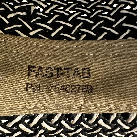 Vintage Firethorn women’s Woven Straw Hat “champion Hills” black & tan - Picture 6 of 7